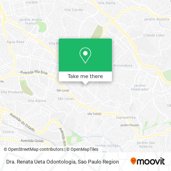 Mapa Dra. Renata Ueta Odontologia