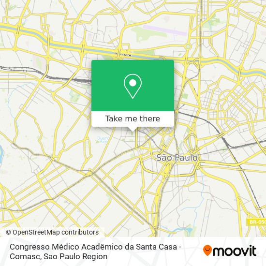 Congresso Médico Acadêmico da Santa Casa - Comasc map