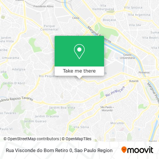Rua Visconde do Bom Retiro 0 map