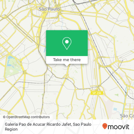 Galeria Pao de Acucar Ricardo Jafet map