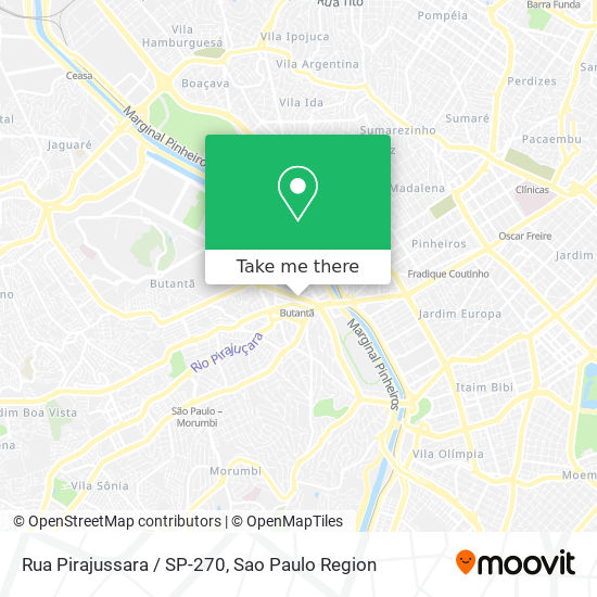 Mapa Rua Pirajussara / SP-270