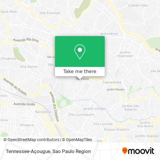 Tennessee-Açougue map
