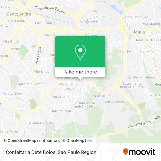 Confeitaria Dete Bolos map