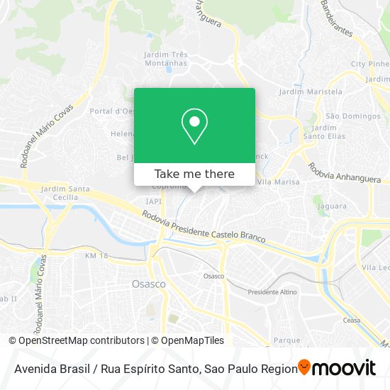 Avenida Brasil / Rua Espírito Santo map