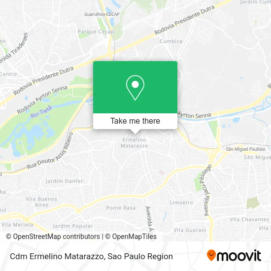 Cdm Ermelino Matarazzo map