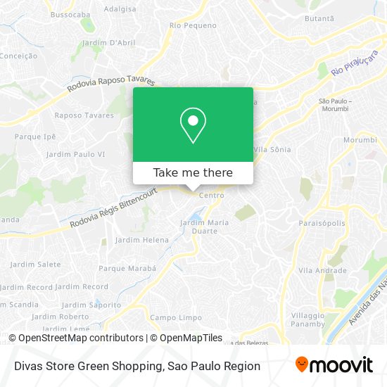 Divas Store Green Shopping map