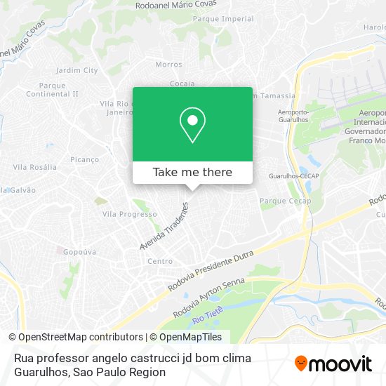 Rua  professor angelo castrucci   jd bom clima   Guarulhos map