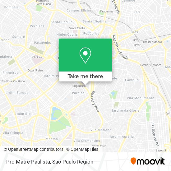 Pro Matre Paulista map