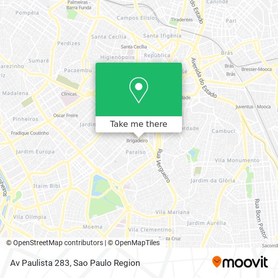 Mapa Av  Paulista  283