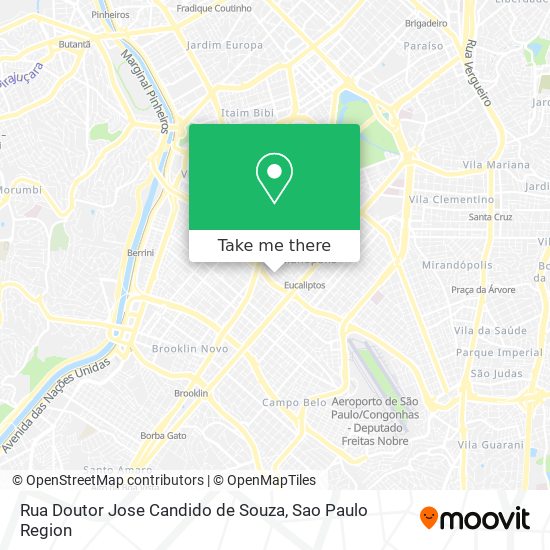 Rua Doutor Jose Candido de Souza map
