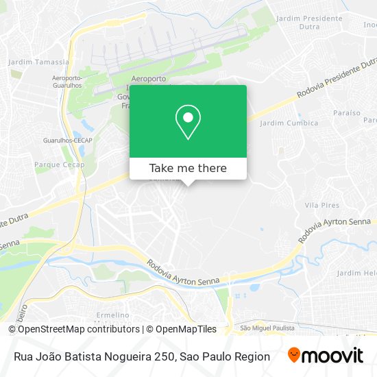 Rua João Batista Nogueira 250 map