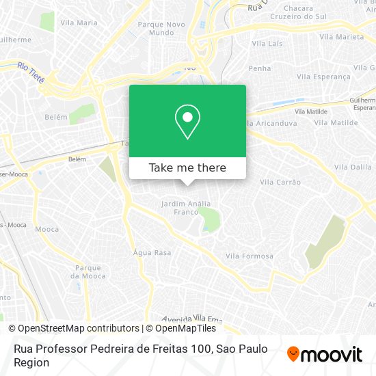 Rua Professor Pedreira de Freitas 100 map