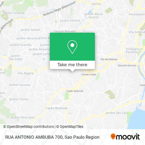 RUA ANTONIO AMBUBA  700 map