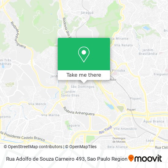 Rua Adolfo de Souza Carneiro 493 map