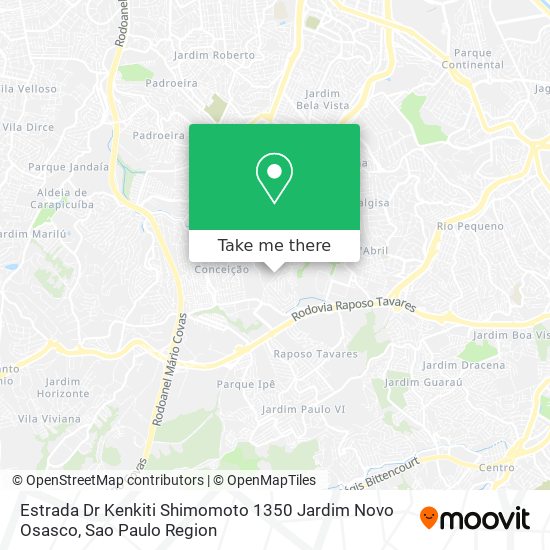 Estrada Dr  Kenkiti Shimomoto  1350   Jardim Novo Osasco map