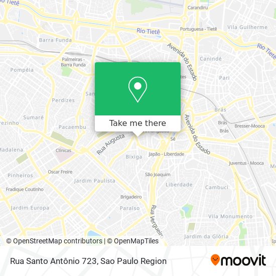 Mapa Rua Santo Antônio 723