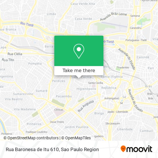 Rua  Baronesa de Itu 610 map