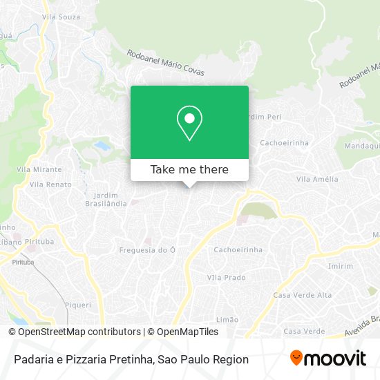 Padaria e Pizzaria Pretinha map