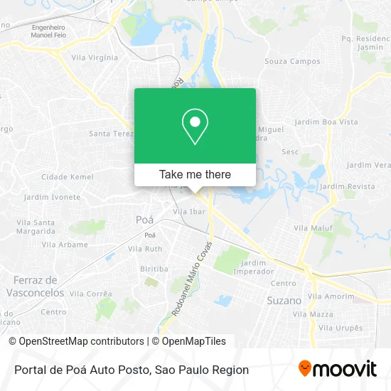 Portal de Poá Auto Posto map