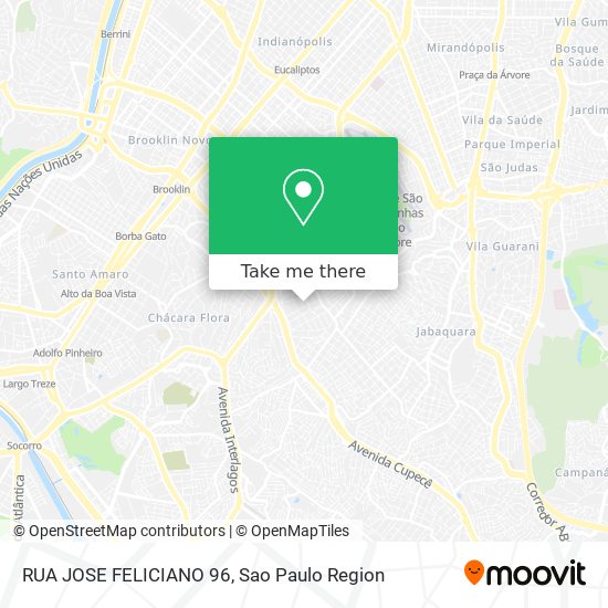 RUA JOSE FELICIANO 96 map