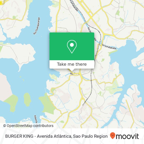 Mapa BURGER KING - Avenida Atlântica