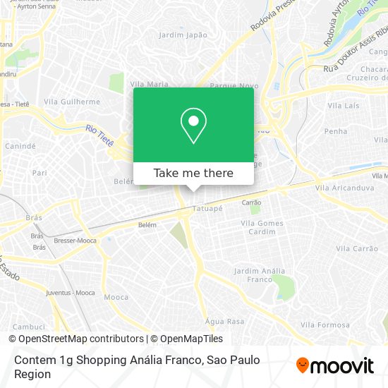 Mapa Contem 1g Shopping Anália Franco