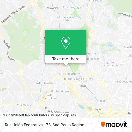 Rua União Federativa 173 map