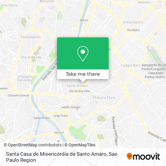 Santa Casa de Misericórdia de Santo Amaro map
