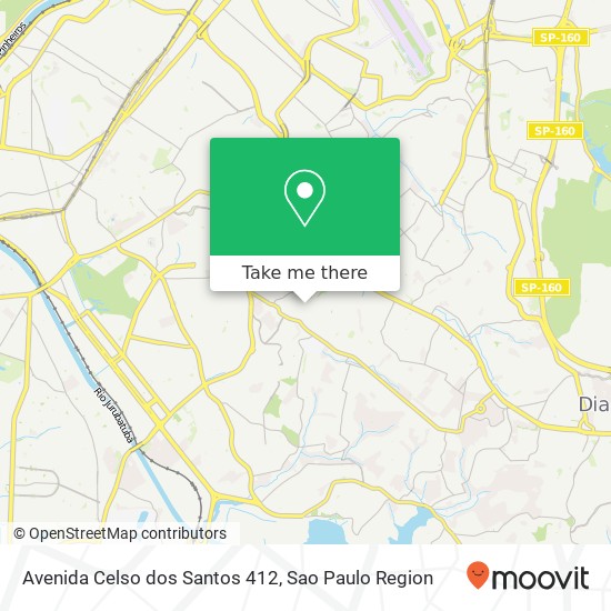 Mapa Avenida Celso dos Santos 412