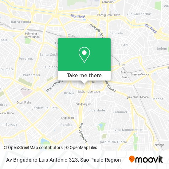 Mapa Av  Brigadeiro Luis Antonio  323