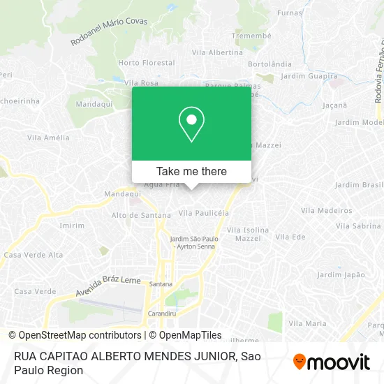 RUA CAPITAO ALBERTO MENDES JUNIOR map