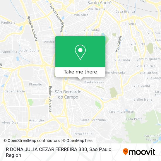 R DONA JULIA CEZAR FERREIRA 330 map