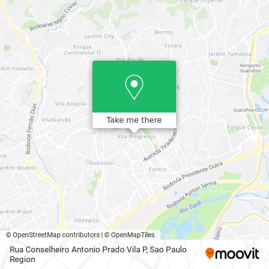 Mapa Rua Conselheiro Antonio Prado  Vila P