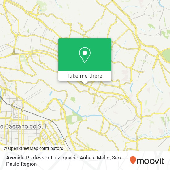 Mapa Avenida Professor Luiz Ignácio Anhaia Mello