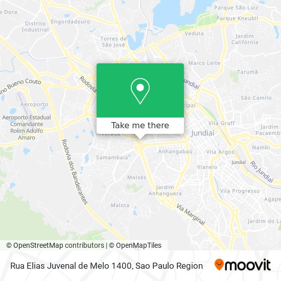Rua Elias Juvenal de Melo 1400 map