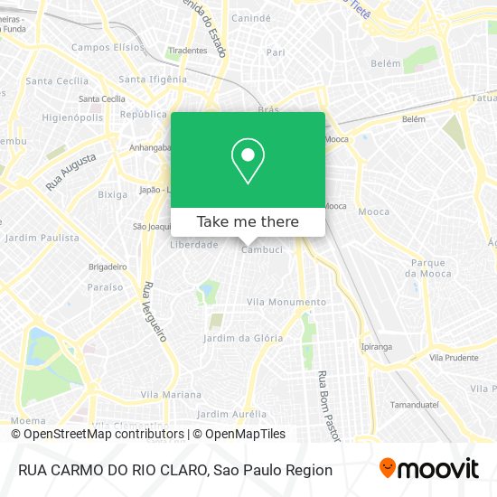 Mapa RUA CARMO DO RIO CLARO