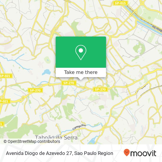 Mapa Avenida Diogo de Azevedo 27