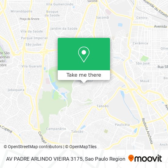 AV PADRE ARLINDO VIEIRA  3175 map