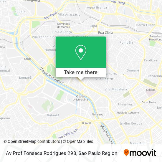 Av  Prof  Fonseca Rodrigues  298 map