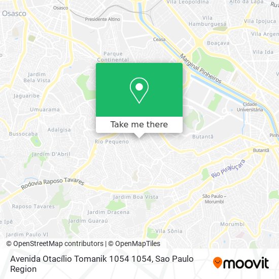 Avenida Otacílio Tomanik 1054 1054 map