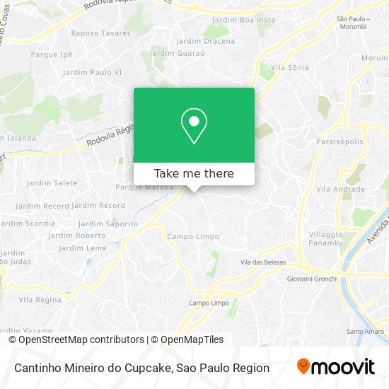 Cantinho Mineiro do Cupcake map