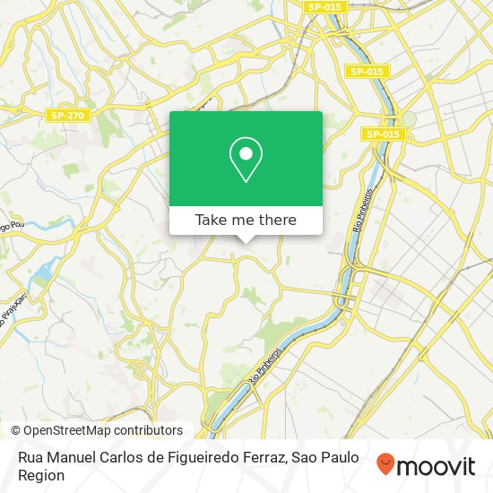 Mapa Rua Manuel Carlos de Figueiredo Ferraz
