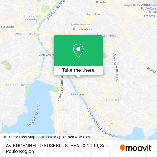 Mapa AV  ENGENHEIRO EUSEBIO STEVAUX  1000