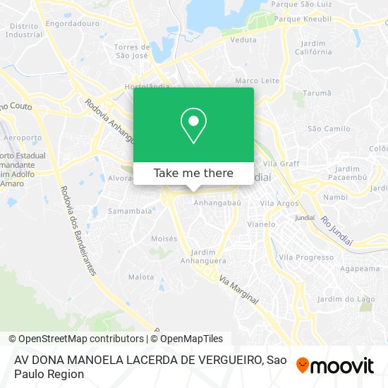 Mapa AV DONA MANOELA LACERDA DE VERGUEIRO