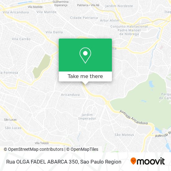 Rua OLGA FADEL ABARCA 350 map