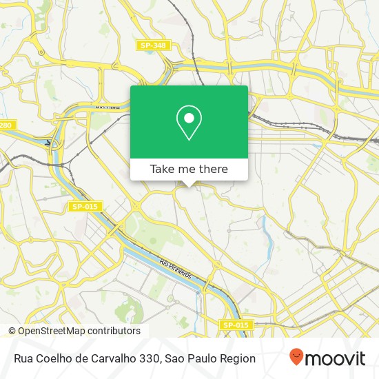 Mapa Rua Coelho de Carvalho 330