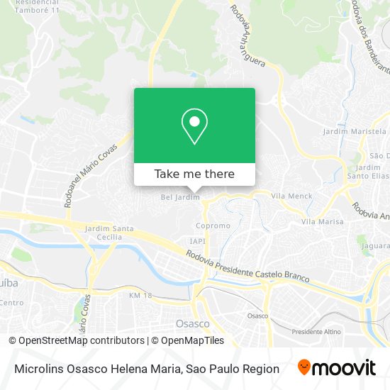 Microlins Osasco Helena Maria map