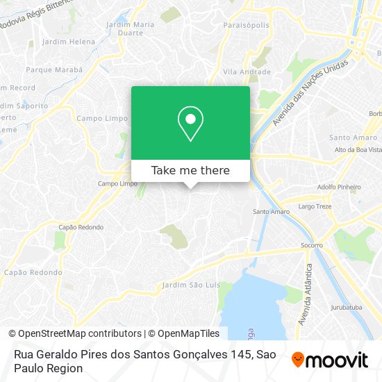 Mapa Rua Geraldo Pires dos Santos Gonçalves 145