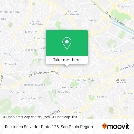 Rua Irineu Salvador Pinto 128 map