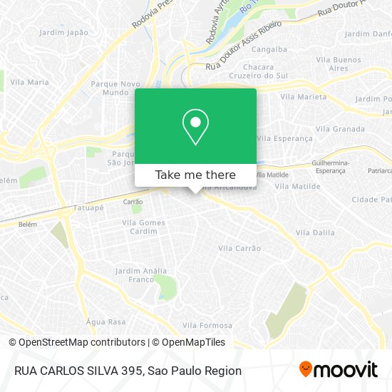 RUA CARLOS SILVA 395 map